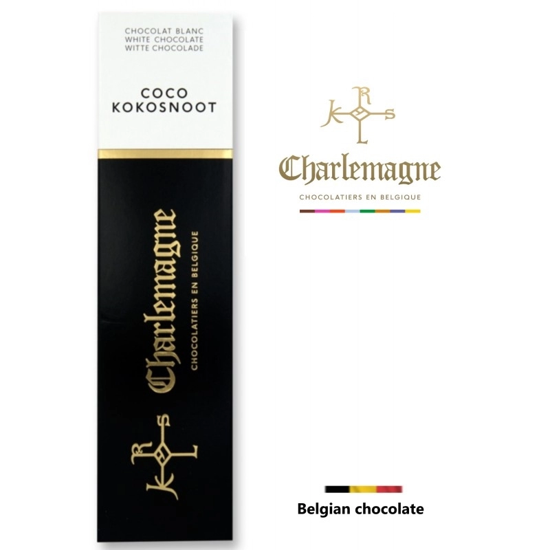 Ciocolata Alba Cu Cocos 2x50g Charlemagne 0